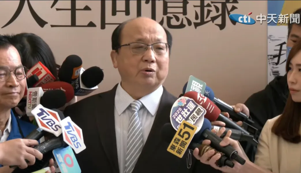 胡志強25日受訪。（圖／中天新聞）