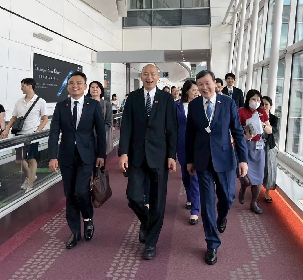 立法院長韓國瑜率跨黨派立委赴日交流。（圖／韓國瑜臉書）