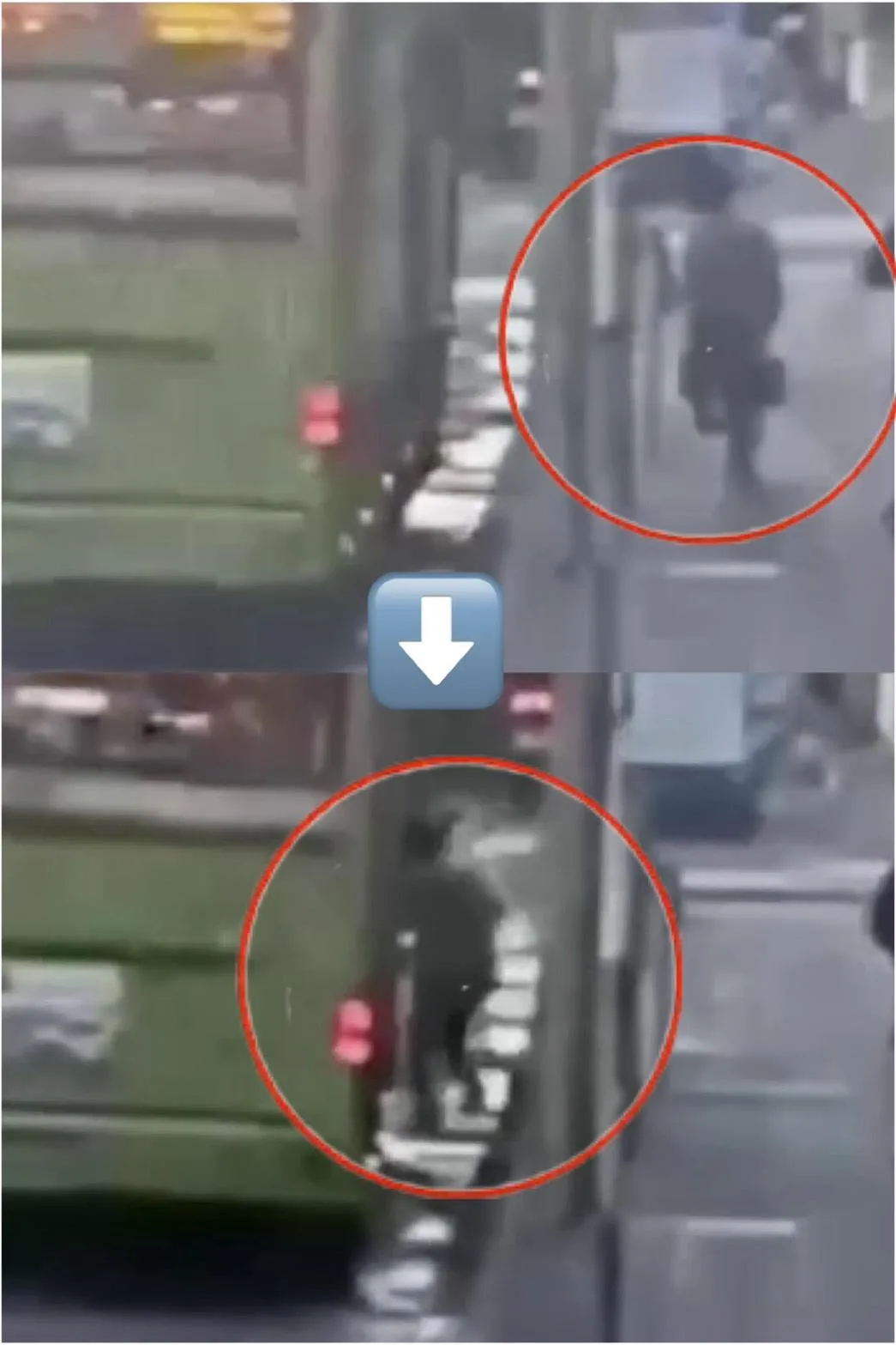 事發瞬間的監視器畫面。（圖／警方提供）