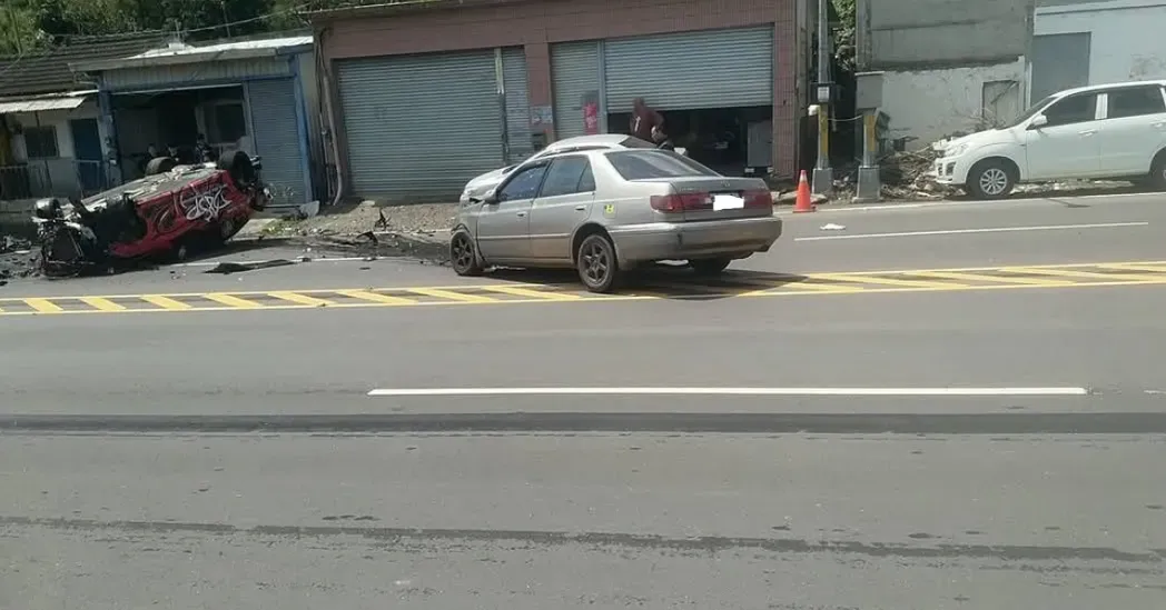 車禍現場。（圖／記者爆料網）