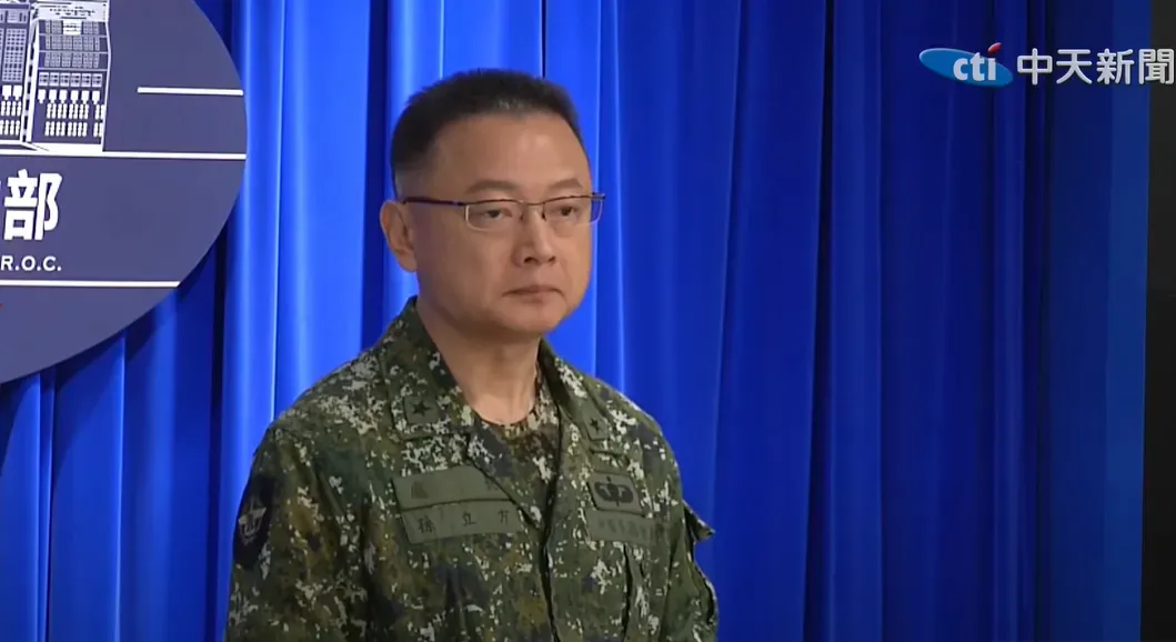 國防部發言人孫立方。（圖／中天新聞）