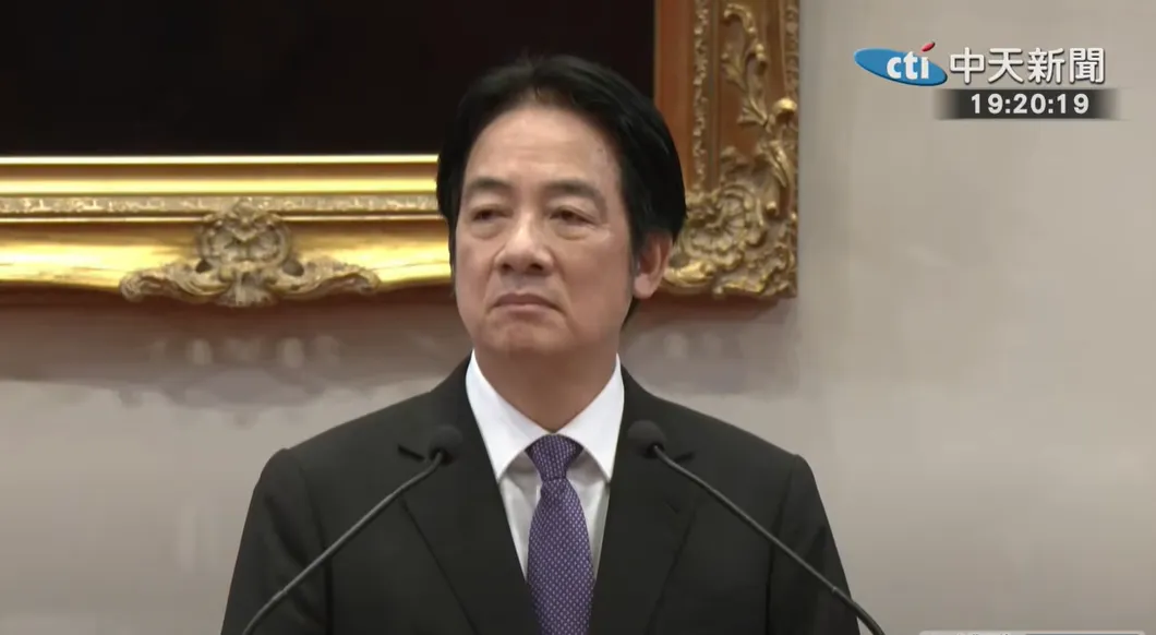 賴清德今晚召開記者會。(圖/中天新聞)