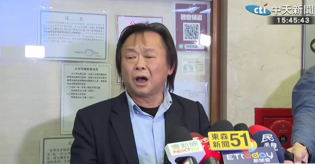 王世堅18日受訪。（圖／中天新聞）