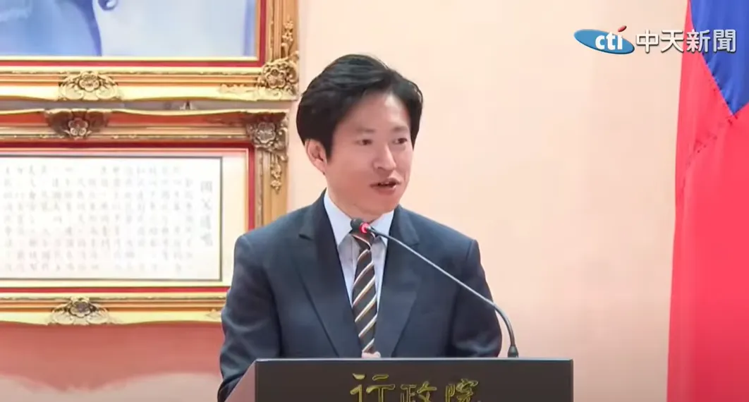 新任的行政院秘書長張惇涵。（圖/中天新聞）