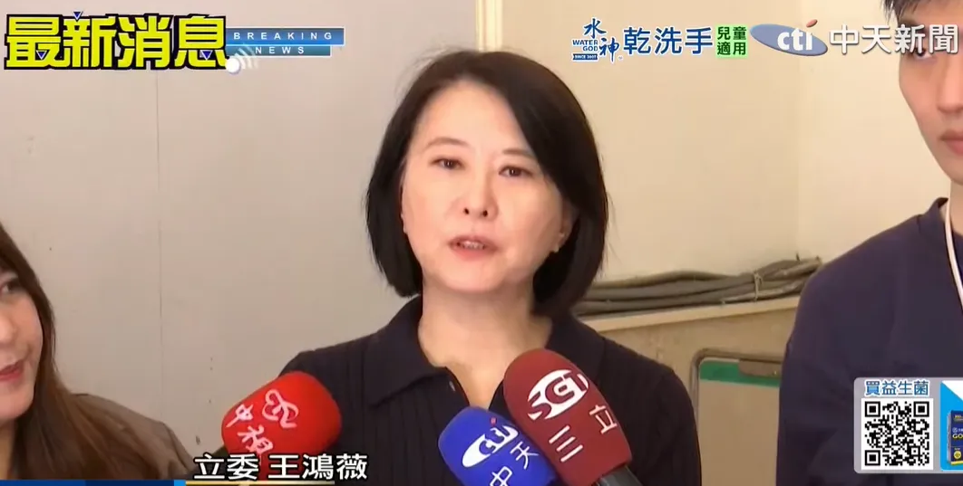 王鴻薇24日受訪。（圖／中天新聞）