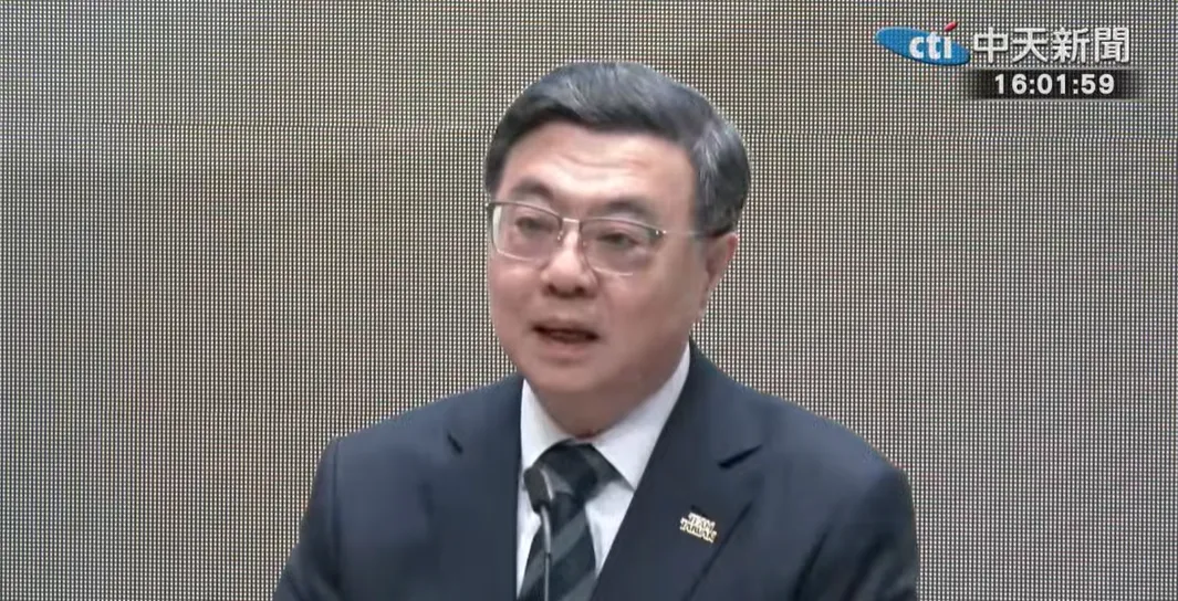 卓榮泰稱，若被倒閣，將是他畢生的民主勳章。（圖／中天新聞）