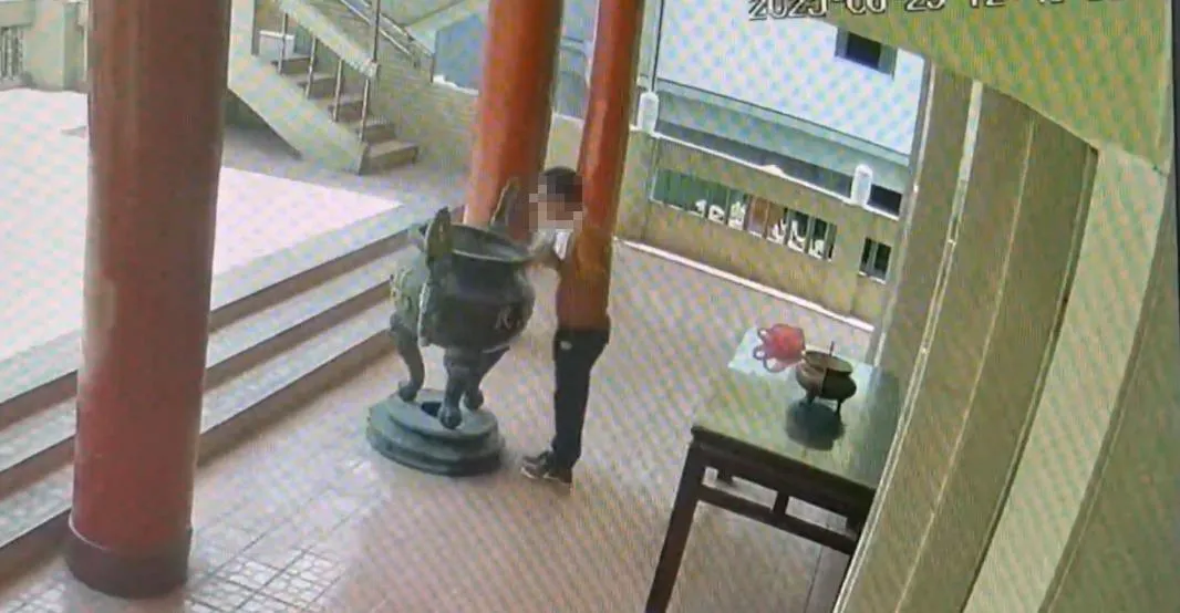 彰化縣一間媽祖廟近日驚傳遭到惡意破壞。（圖／翻攝畫面）