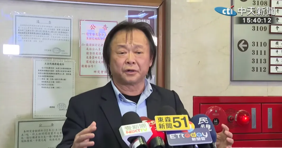 王世堅18日受訪。（圖／中天新聞）