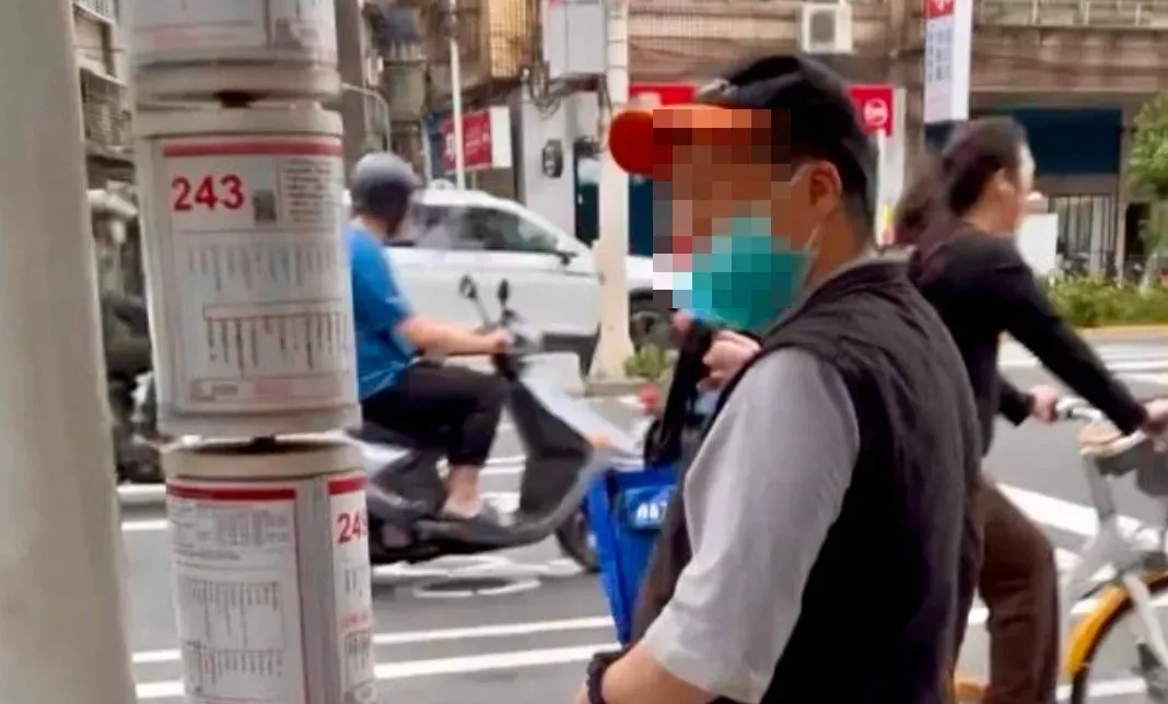 變態男樣貌被女子拍下發文PO網。(圖/翻攝自Threads)