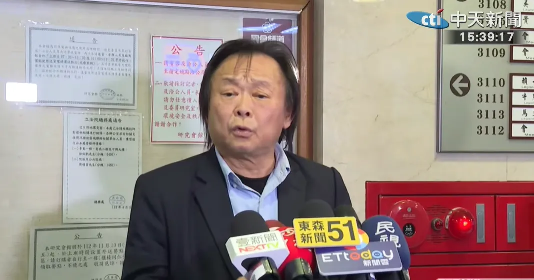 王世堅18日受訪。（圖／中天新聞）