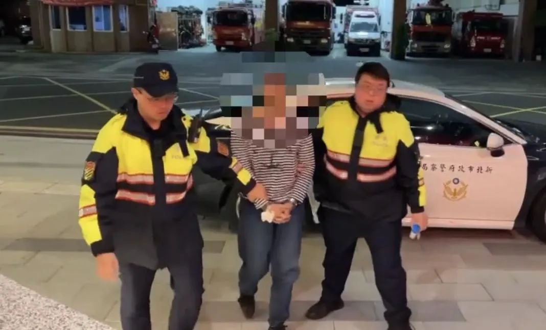 男子毒駕遭逮捕送辦。(圖/翻攝畫面)