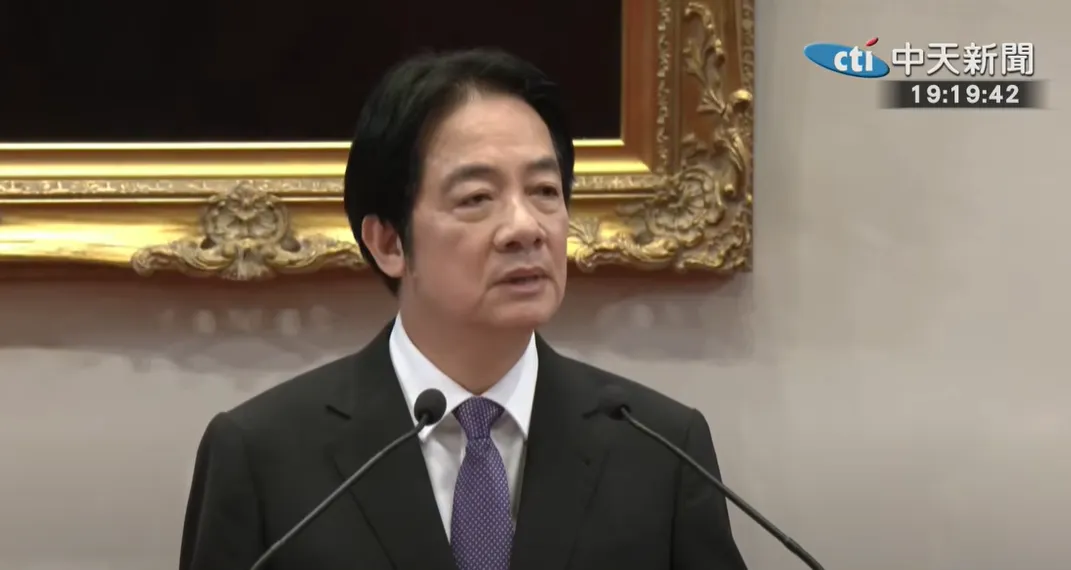 賴清德今召開記者會。(圖/中天新聞)