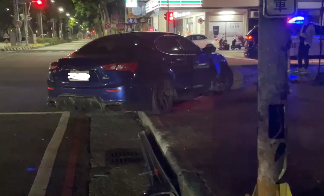 車禍現場。(圖/中天新聞，下同)