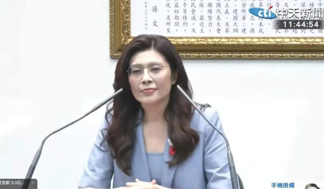 國民黨主席鄭麗文。（圖／中天新聞）