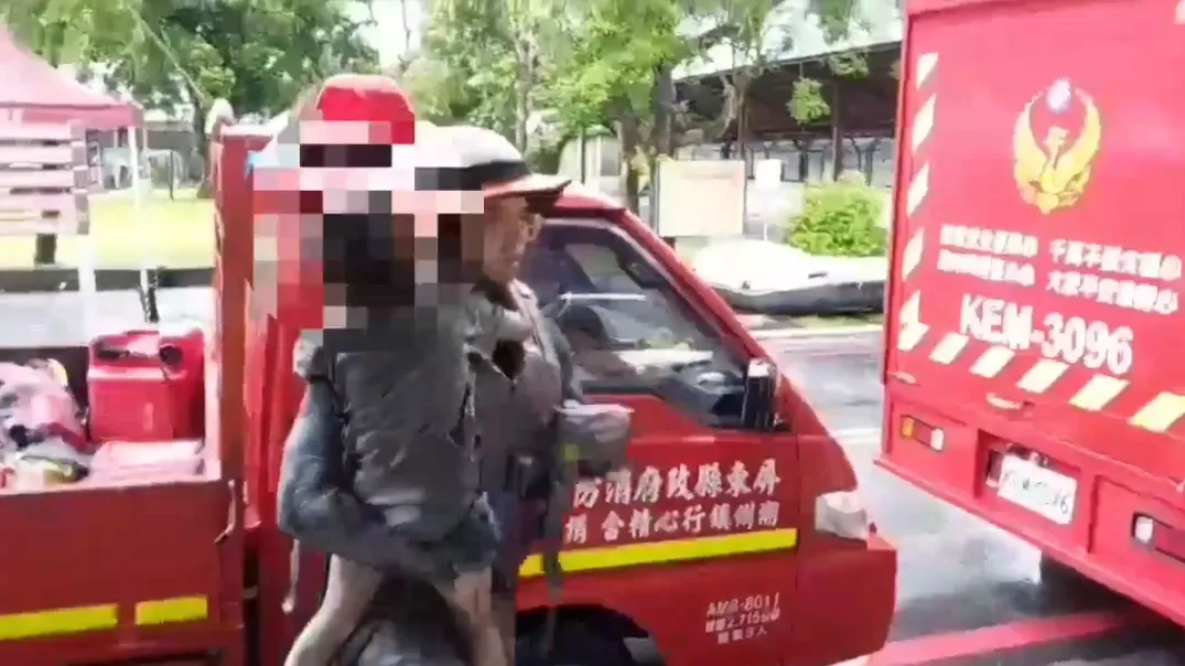 6歲女童小沂受困23小時後奇蹟獲救。（圖／中天新聞）