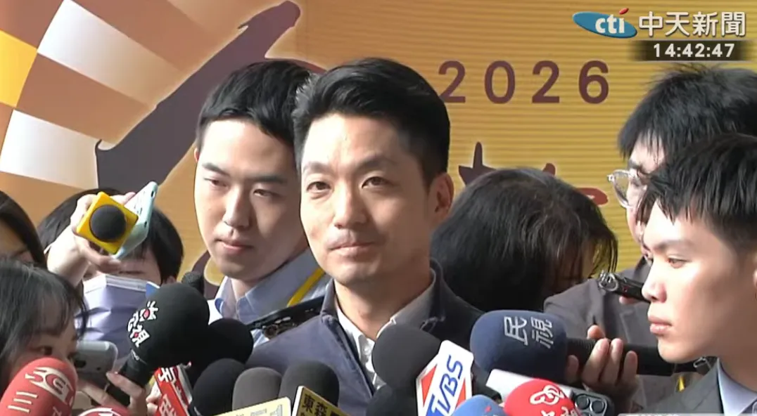 蔣萬安15日下午受訪。（圖／中天新聞）