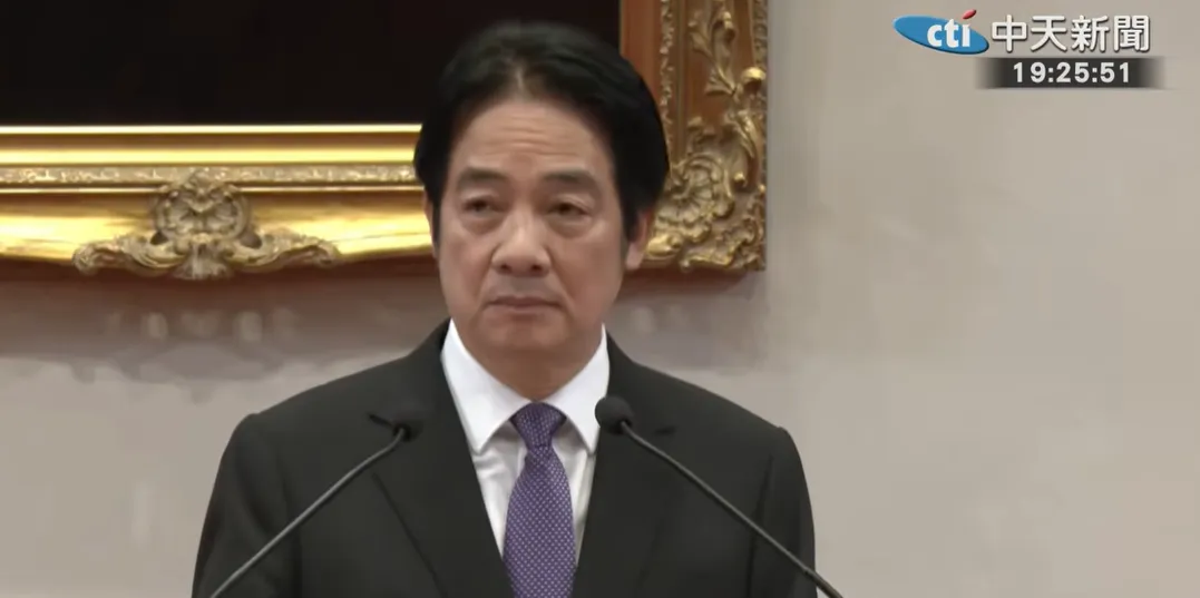 賴清德回應內閣改組議題。（圖／中天新聞）