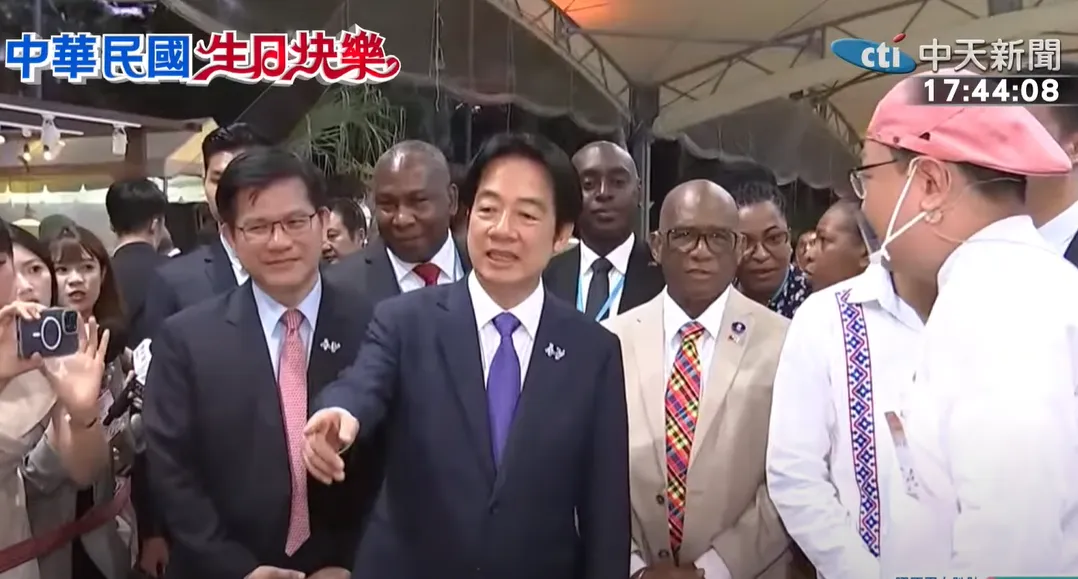 國慶酒會。（圖／中天新聞）