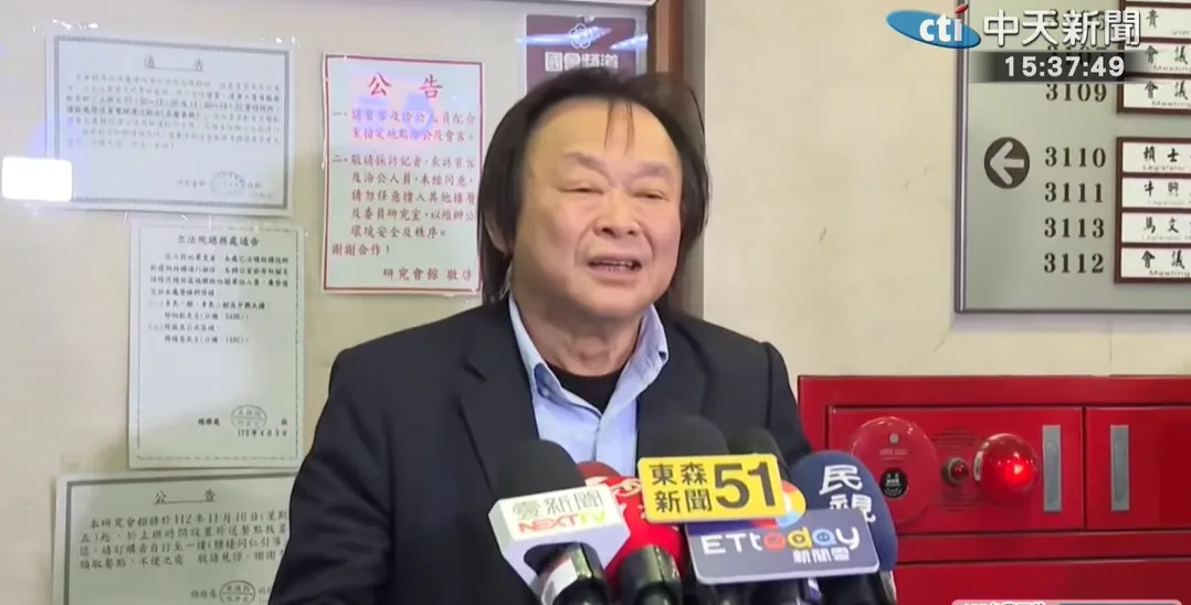 王世堅18日受訪。（圖／中天新聞）
