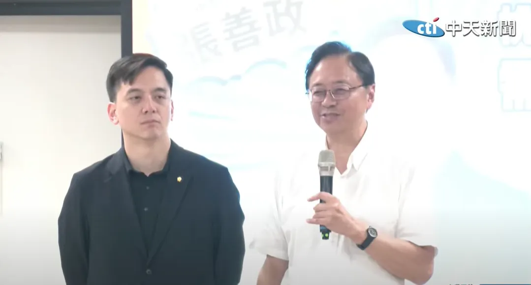 藍委牛煦庭今舉行反罷免地方說明會，張善政親自出席力挺。（圖/中天新聞）