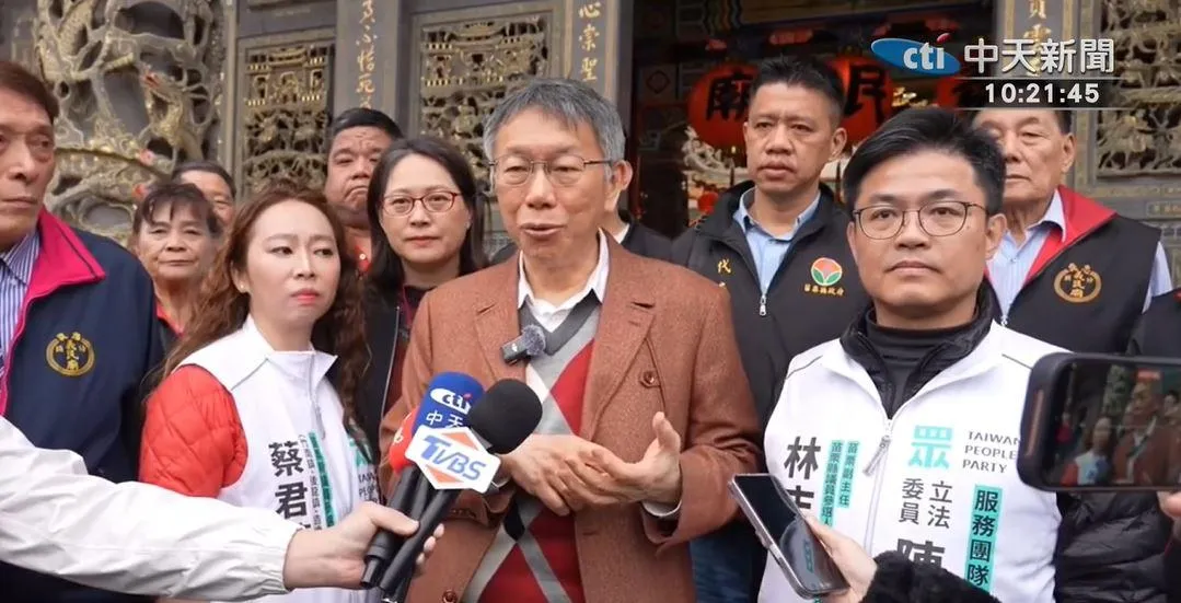 民眾黨創黨主席柯文哲。（圖／中天新聞）