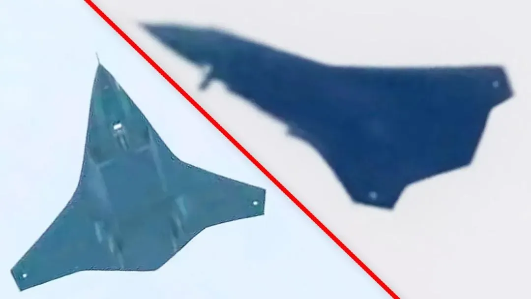 網傳解放軍疑似第三種第六代戰鬥機。（圖／翻攝微博）