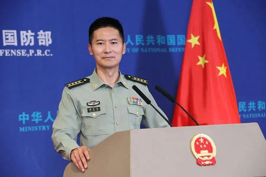 大陸國防部發言人譚克非14日回應美國對台軍售。（圖／翻攝大陸國防部官網）