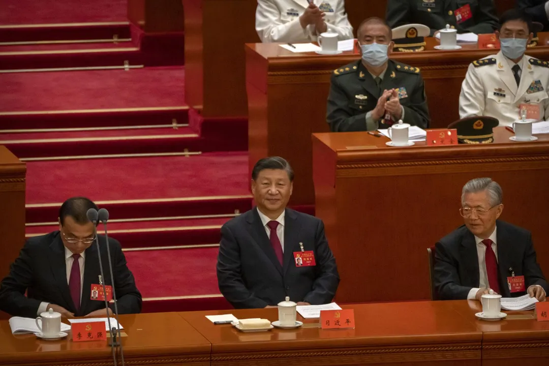 2022年總書記習近平出席中共二十大開幕式。 (資料照/美聯社)