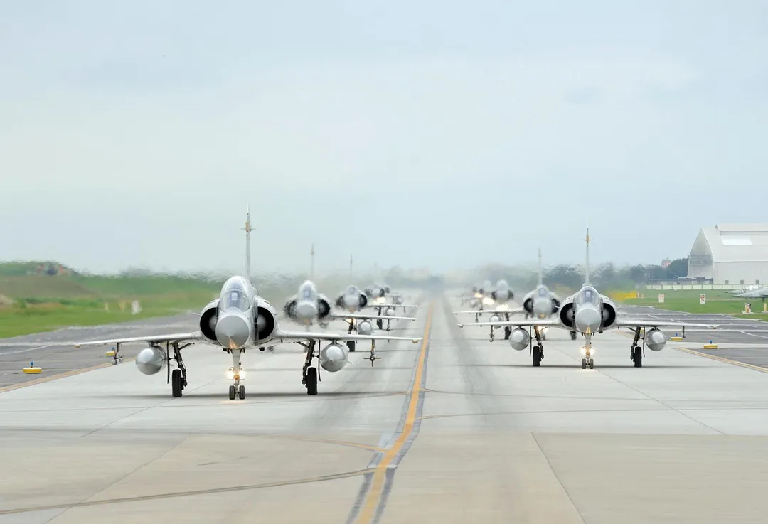 空軍幻象2000-5戰機。(圖/國防部臉書)