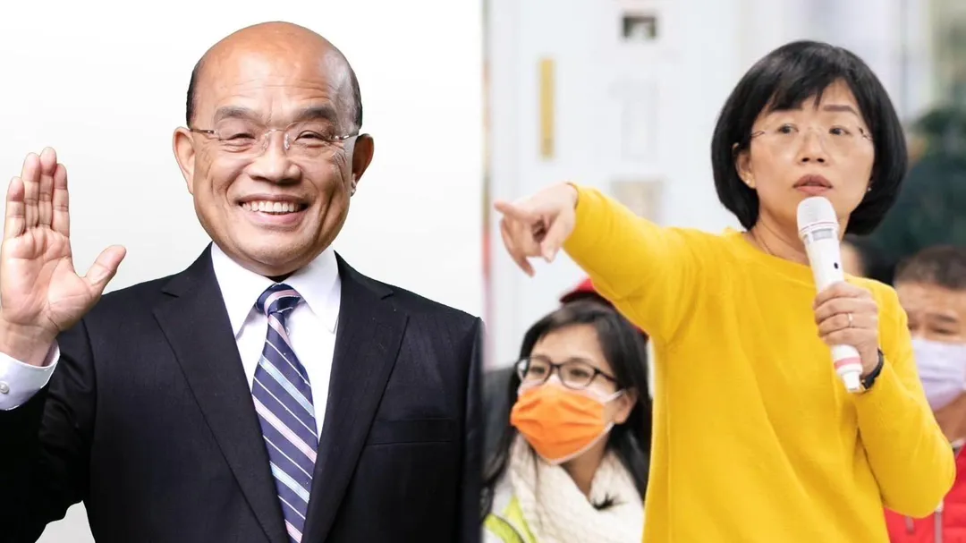 前行政院長蘇貞昌、民進黨立委蘇巧慧。（合成圖／蘇貞昌、蘇巧慧臉書）
