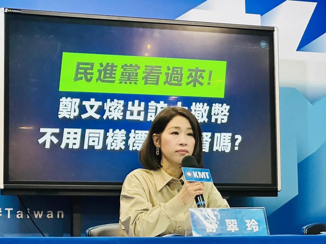 國民黨籍市議員舒翠玲表示，前任鄭文燦市府的財政紀律非常之差，基金專戶挪用比例高達99.66%，非常離譜。（圖／國民黨提供）