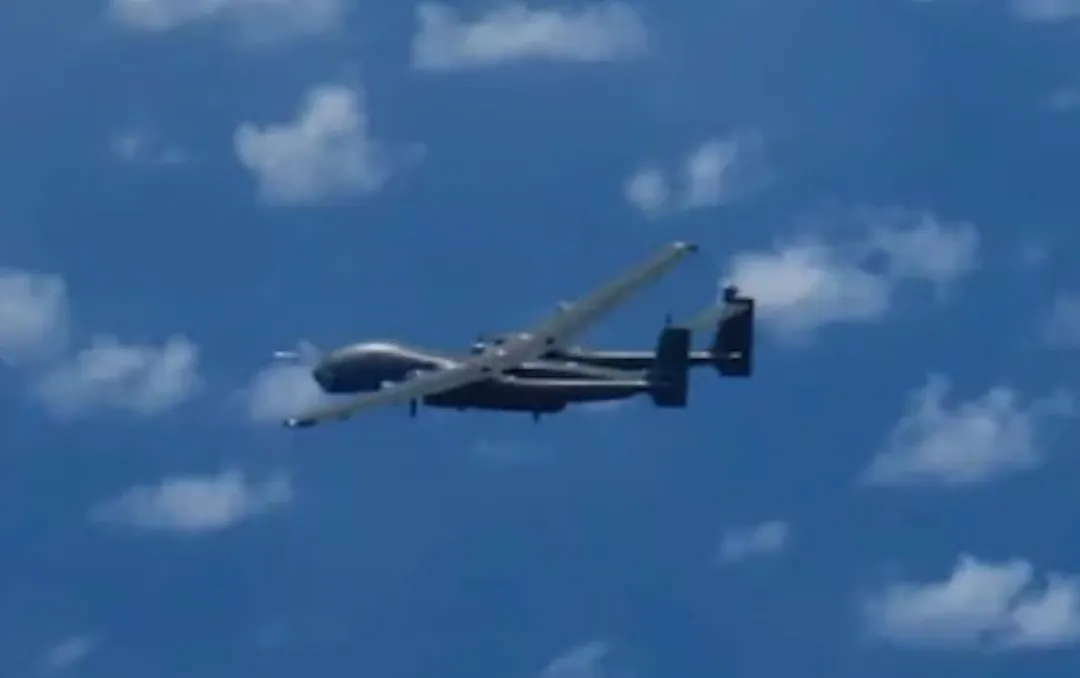 解放軍TB-001無人機闖入我北部空域。(資料照/圖取自日本防衛省統合幕僚監部官網)