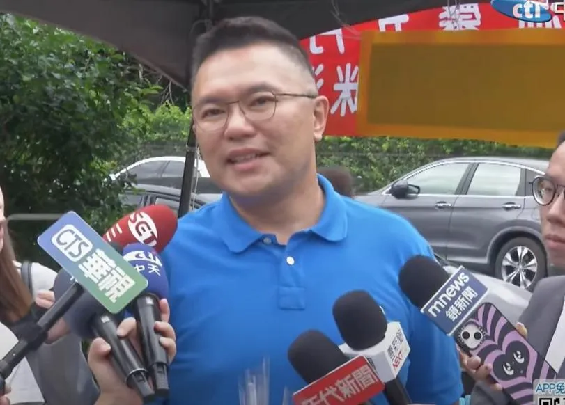 國民黨台北市議員張斯綱發祭品文。（圖/中天新聞）