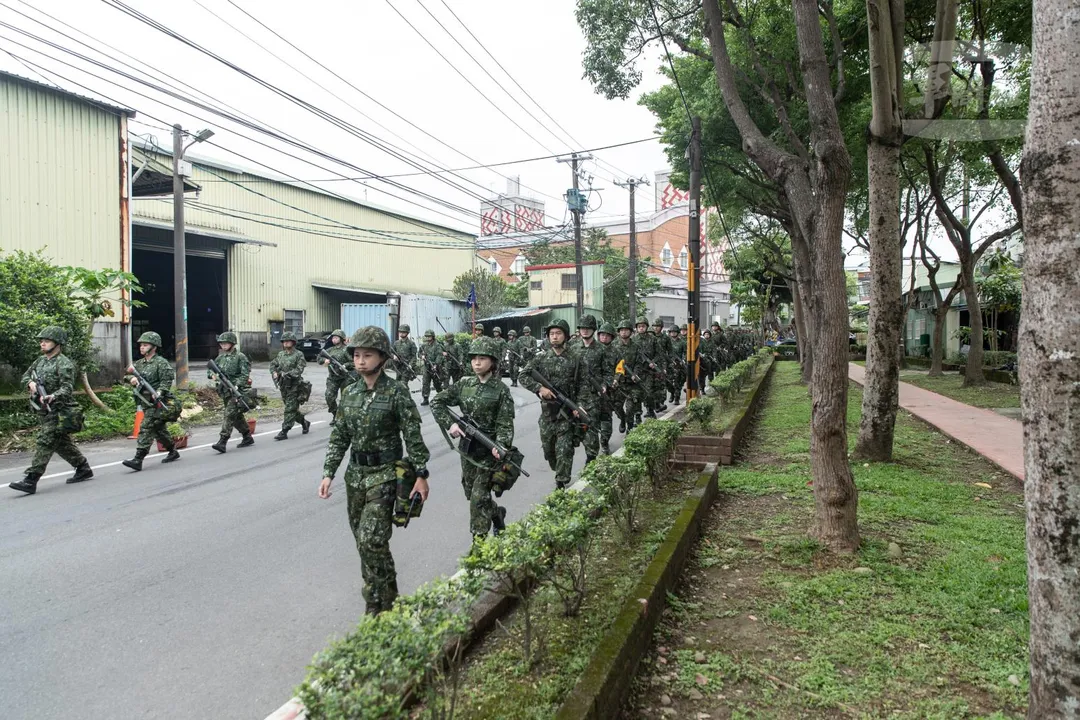 後備軍人教召訓練。(圖/軍聞社)