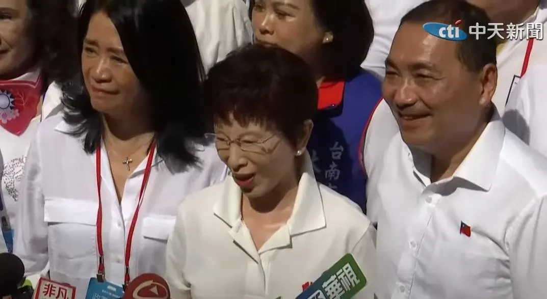 洪秀柱喊話選民票投侯康配和國民黨。（資料照／中天新聞）