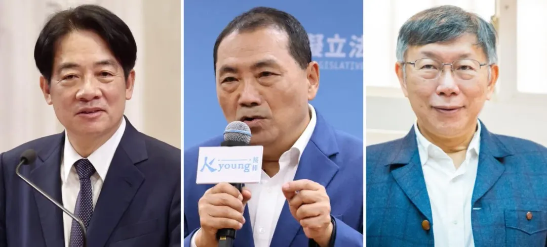 據美麗島19日公布民調,「賴蕭」、「侯康」、「柯盈」3腳督皆略為下滑。(圖,由左至右,賴清德、侯友宜、柯文哲/翻攝3人臉書)