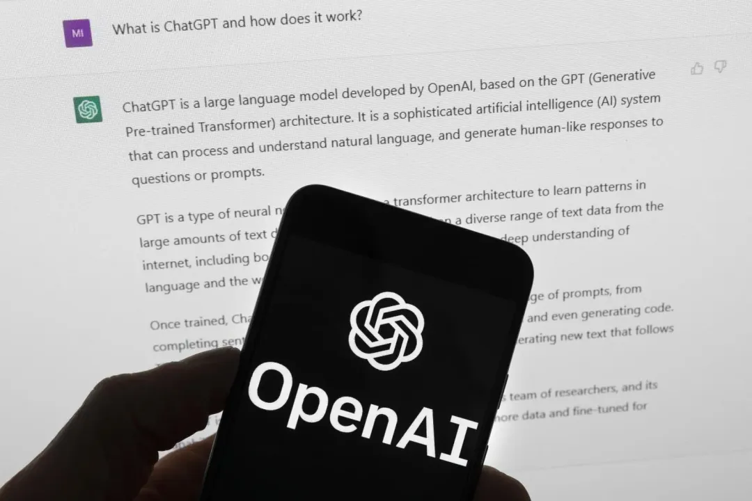 OpenAI開發的ChatGPT聊天機器人。（圖／美聯社）