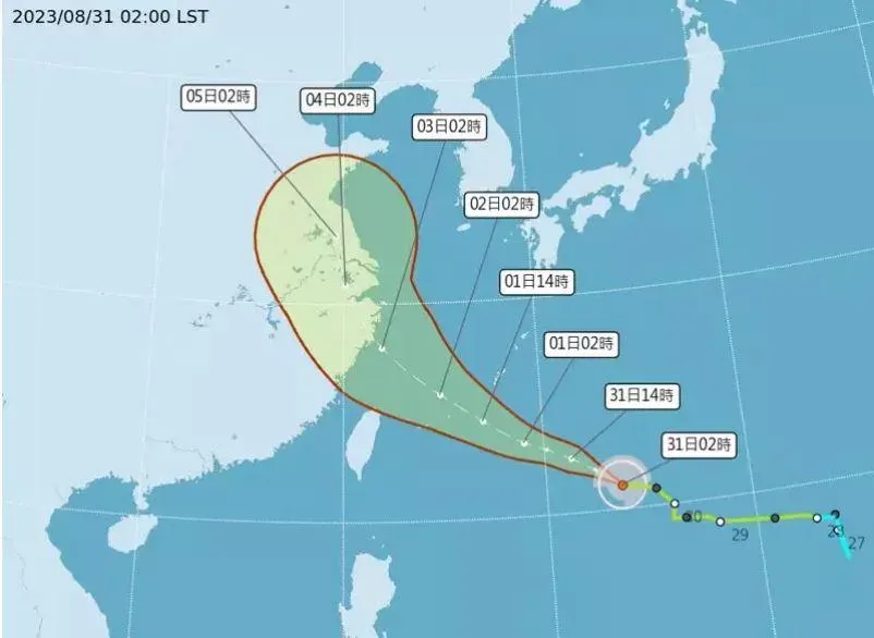 海葵明天不排除發布海警