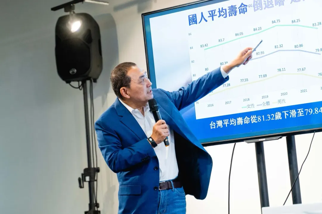 侯友宜表示,在強化醫療投資、健康唯一的政策願景下,將落實「五箭優先」(圖/侯友宜競選辦公室提供)