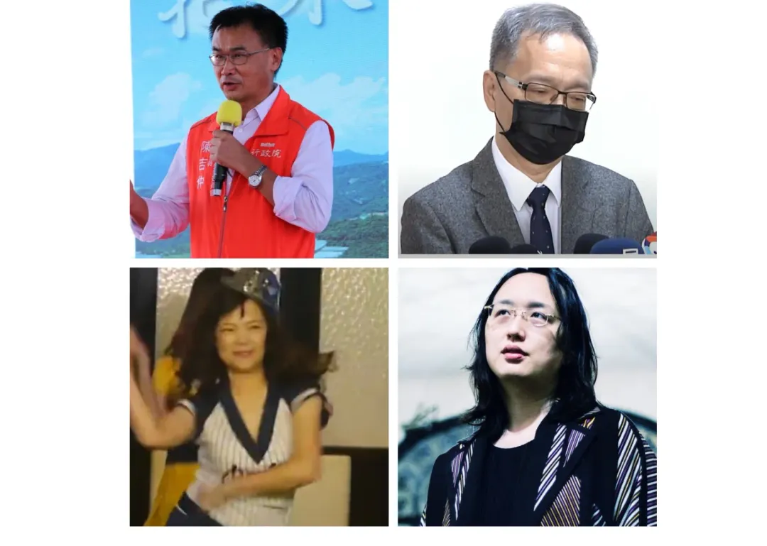 左上陳吉仲、右上薛瑞元、左下王美花、右下唐鳳。(圖/中天新聞製圖)