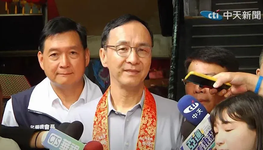 朱立倫表示國民黨與柯文哲有共同理念,想跟他坐下來喝杯咖啡。(圖/中天新聞)