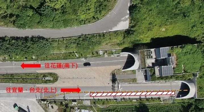 管制點為卡南橋交通號誌(154K+150)。(圖/公路總局提供)