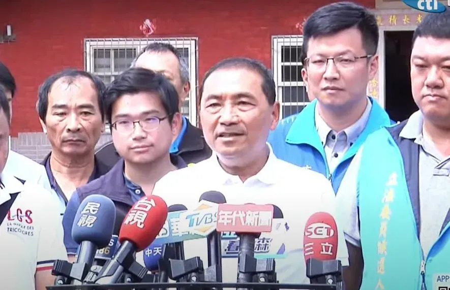 國民黨總統參選人侯友宜。(圖/ 中天新聞)