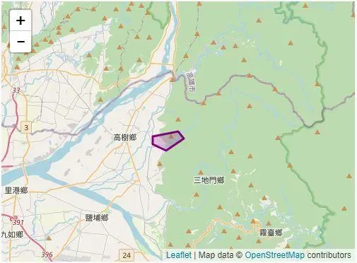 氣象局針對屏東縣沙漠溪發布災防告警。（圖／氣象局）