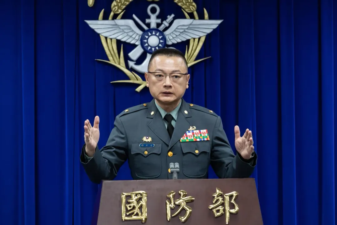 國防部發言人孫立方少將。(圖/中天新聞)