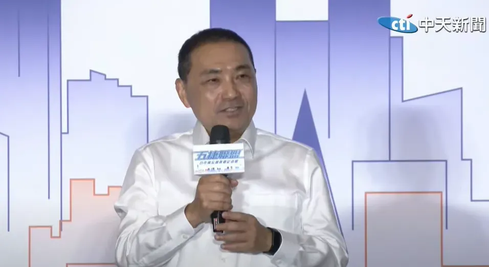 國民黨總統參選人侯友宜。(圖/中天新聞)