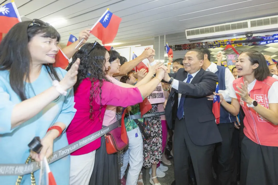 侯友宜今出發訪美（圖／侯友宜競選辦公室提供）