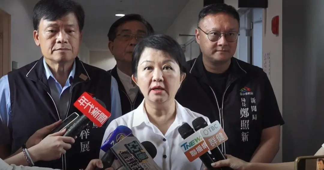 台中市長盧秀燕日前批評民進黨立委都在睡覺,不認真爭取台中預算(圖/中天新聞)