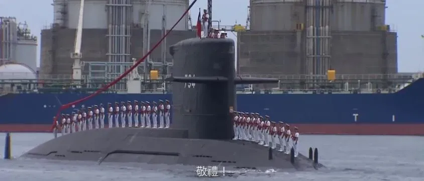 潛艦國造原型艦「海鯤」預計28日舉行下水儀式（攝自國防部發言人臉書）