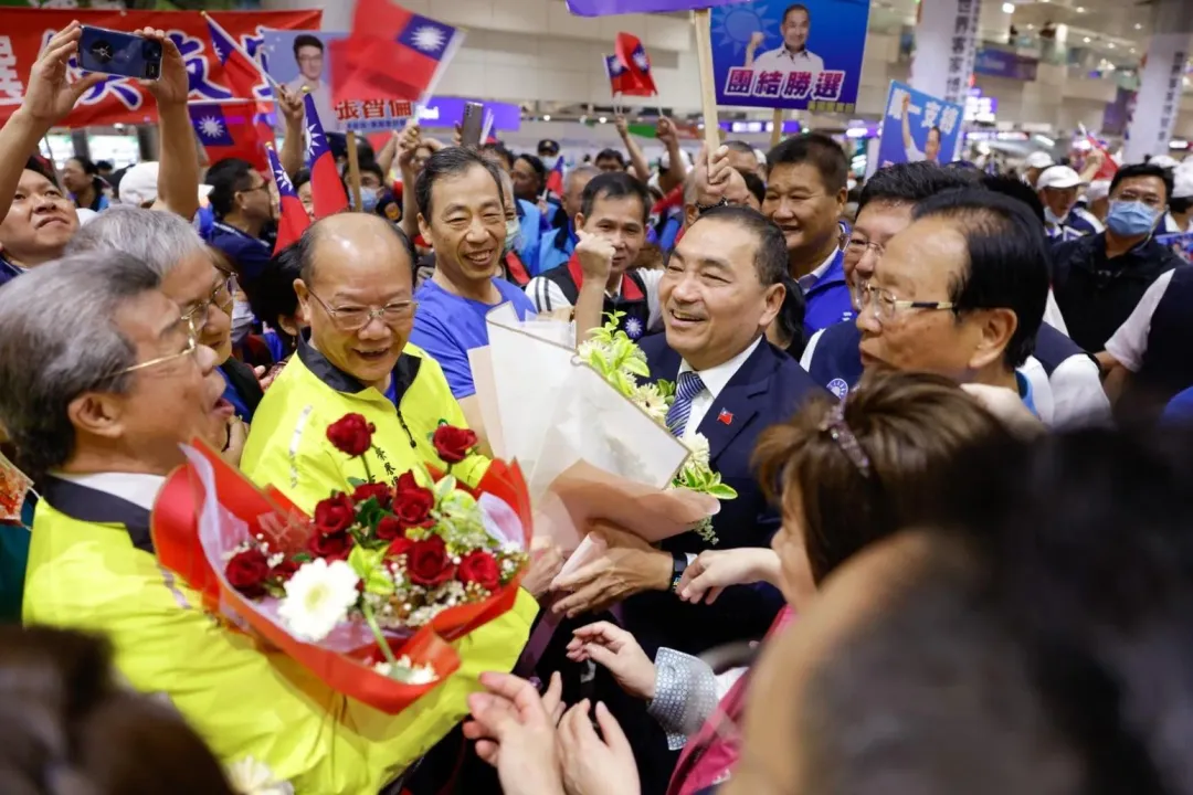 國民黨總統參選人侯友宜訪美返台（侯友宜競辦提供）